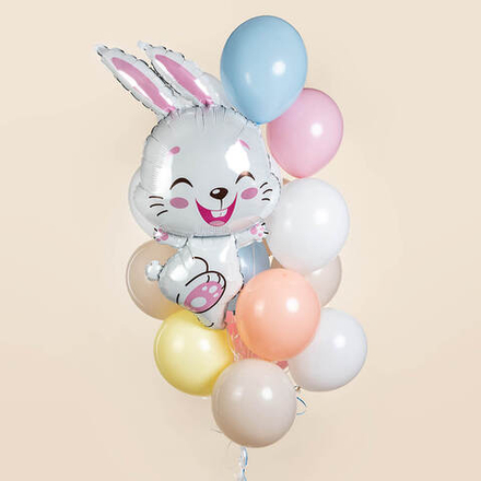 Радостный зайка, набор шаров