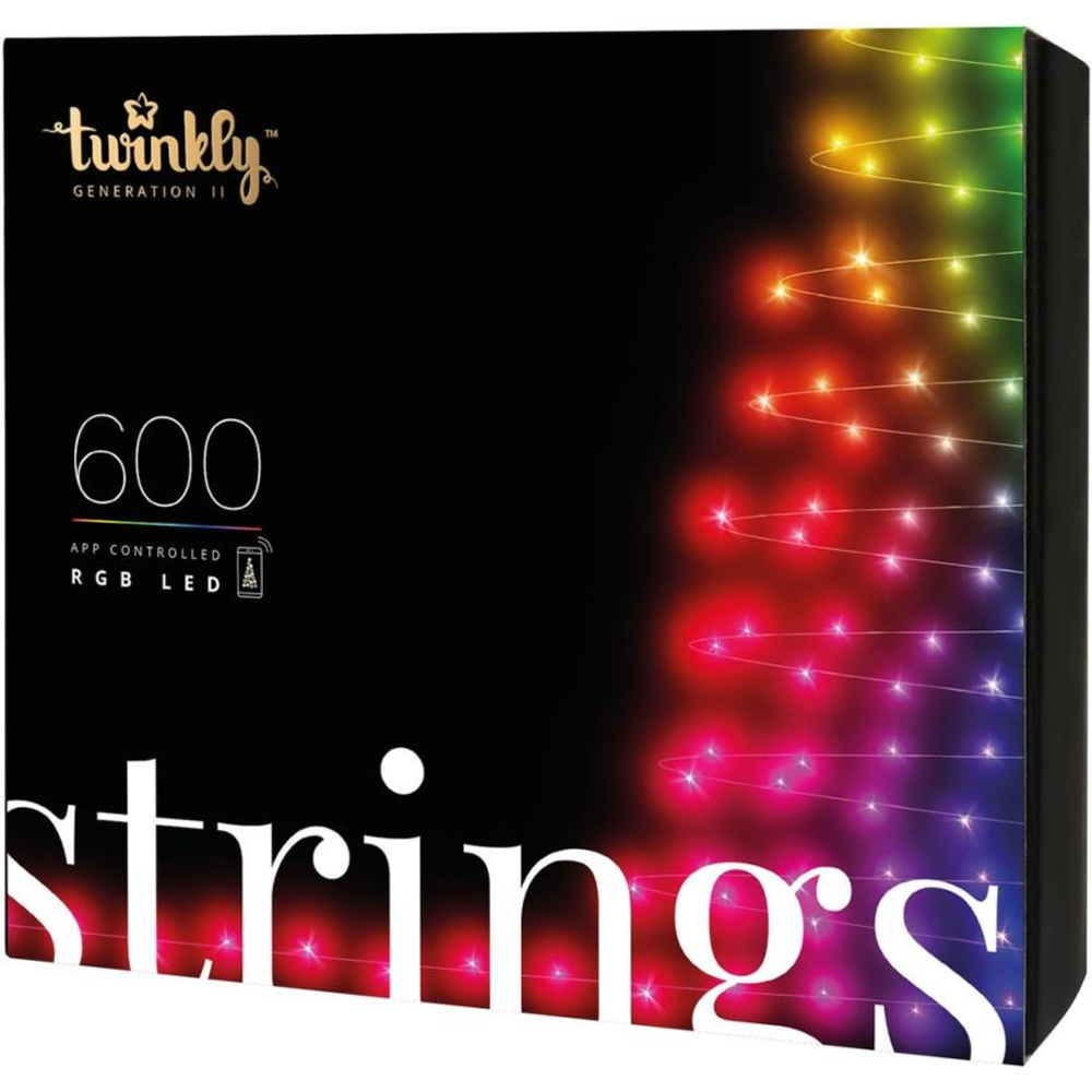Умная гирлянда «Нити» Twinkly Strings, RGB (48 м, 600 светодиодов) Generation II