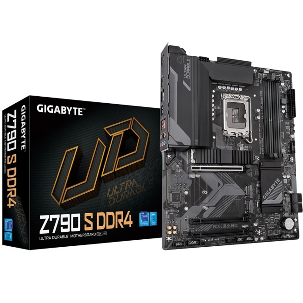 Материнская плата GIGABYTE Z790 S DDR4 (LGA1700/Z790/4xDDR4/PCI-Ex16/2xPCI-Ex1/4xM.2/SB7.1/GLAN/HDMI/ATX)
