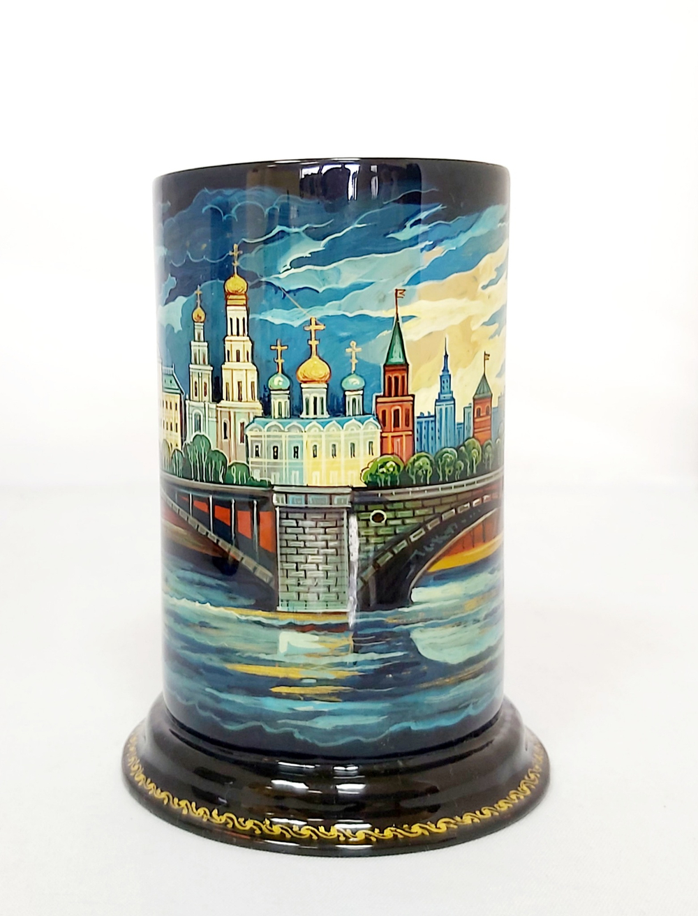 Стакан под ручки с карандашами "Москва" (Ручная роспись Палех)