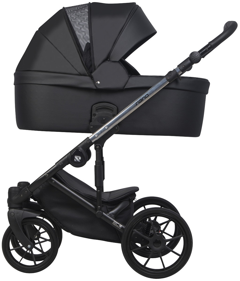 Детская коляска Riko Nano Thermo Ecco 3 в 1 с автокреслом Rant Cruise Black 01 Black (черный)