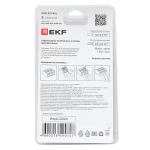 Клемма СМК 221-413 с рычагом 3 отверстия 0.2-4.0 мм2 блистер (20 шт.) EKF PROxima