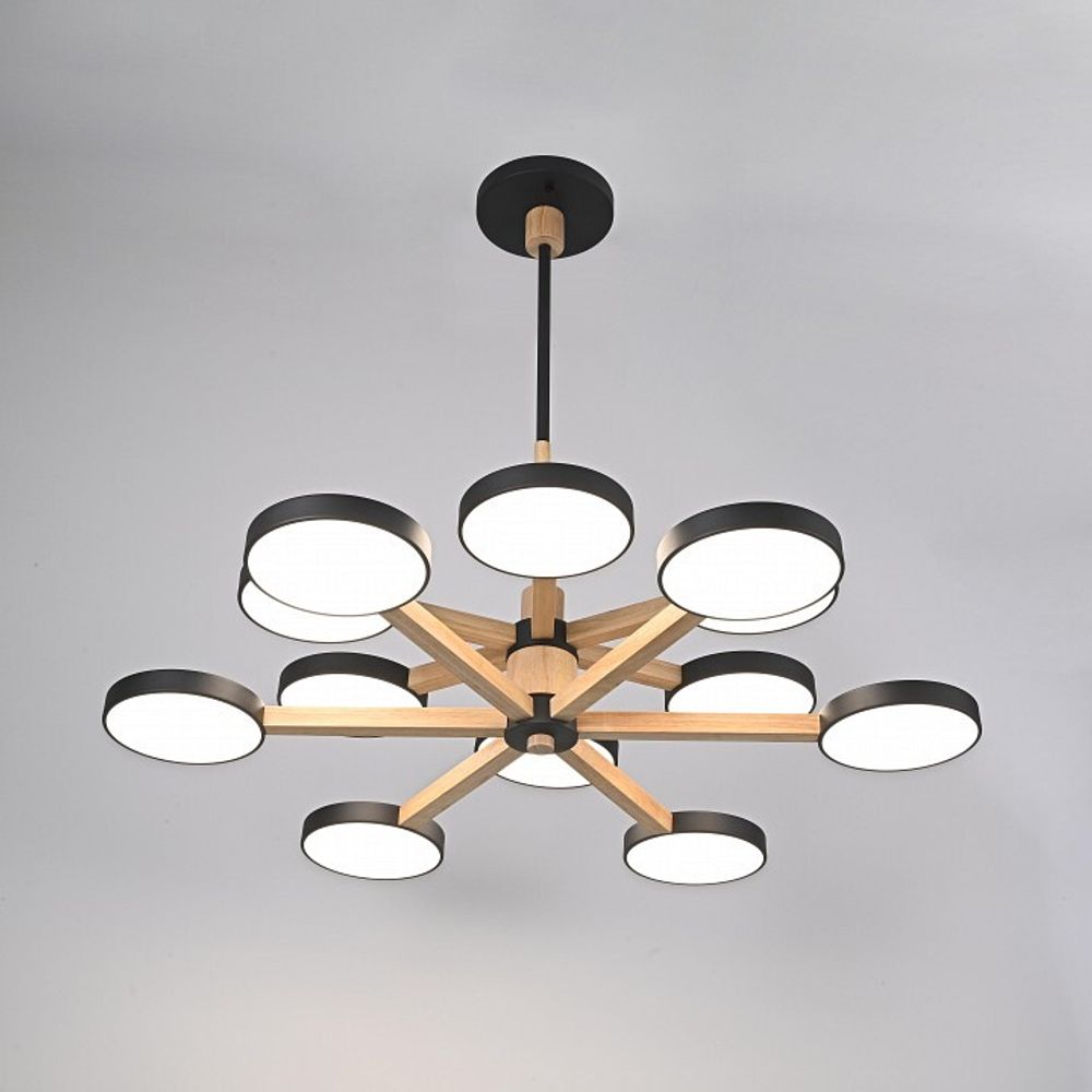 Люстра на штанге Imperiumloft TURNA Black TURNA-DBL01