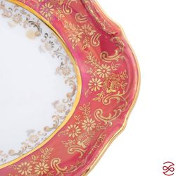Блюдо овальное Repast Охота красная Мария-тереза 28 см