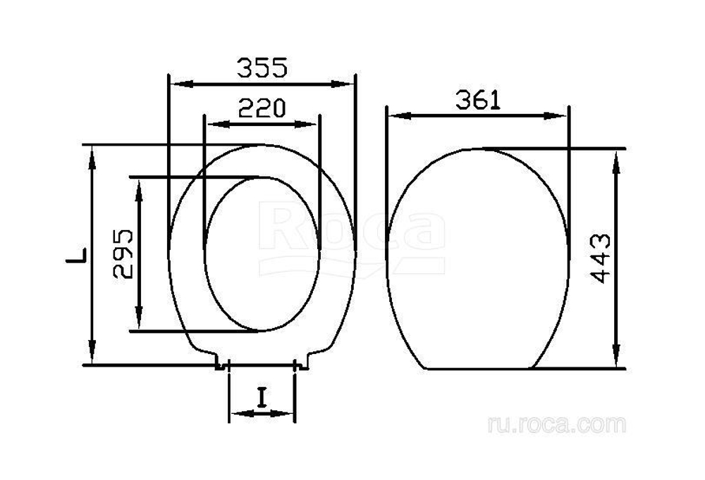 Крышка Roca Victoria Nord soft-close ZRU9000024