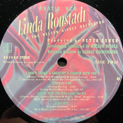 Виниловая пластинка Linda Ronstadt & The Nelson Riddle Orchestra ‎– What's New LP