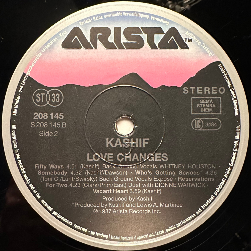 Kashif - Love Changes (Европа 1987г.)