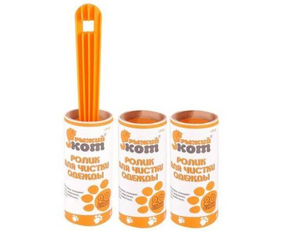 Ролик для одежды, 2 запасных блока, 20 слоев, Рыжий Кот