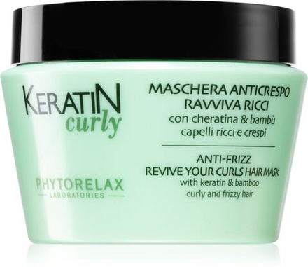 Phytorelax Laboratories Keratin Curly - маска для непослушных и кудрявых волос против пушистости /   250  ml  / GTIN 8030976028090
