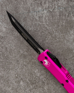 Автоматический складной нож Microtech Ultratech T/E Pink Aluminum Body 123-1PK (розовый)
