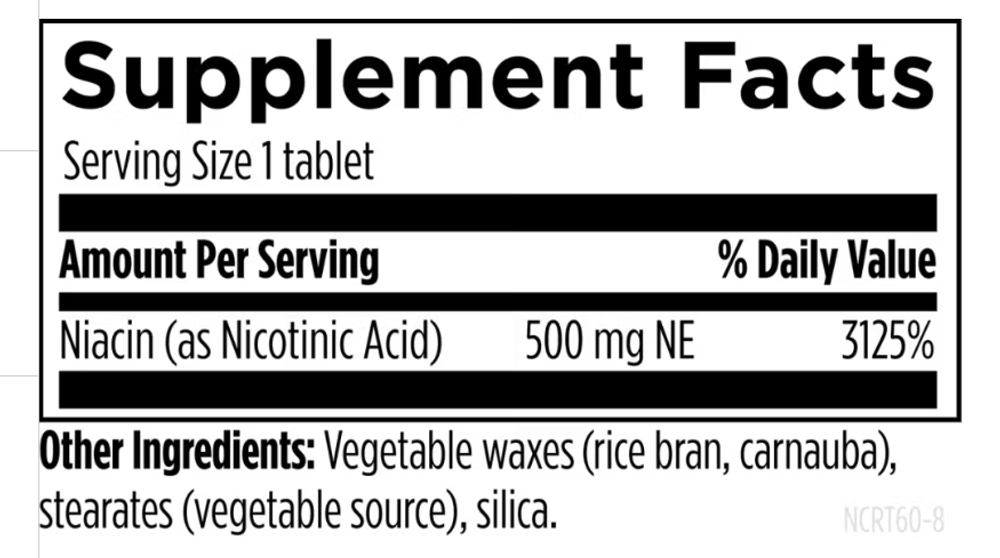 Designs For Health - Niacin CRT™ 500 mg - 60 tablets