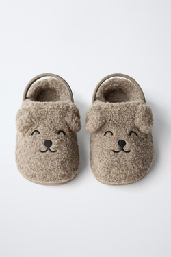 ZARA САБО С СОБАКОЙ, СЕРО-КОРИЧНЕВЫЙ