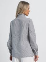 Блуза Рицца (серо-белая) Б16117-54М LT Collection