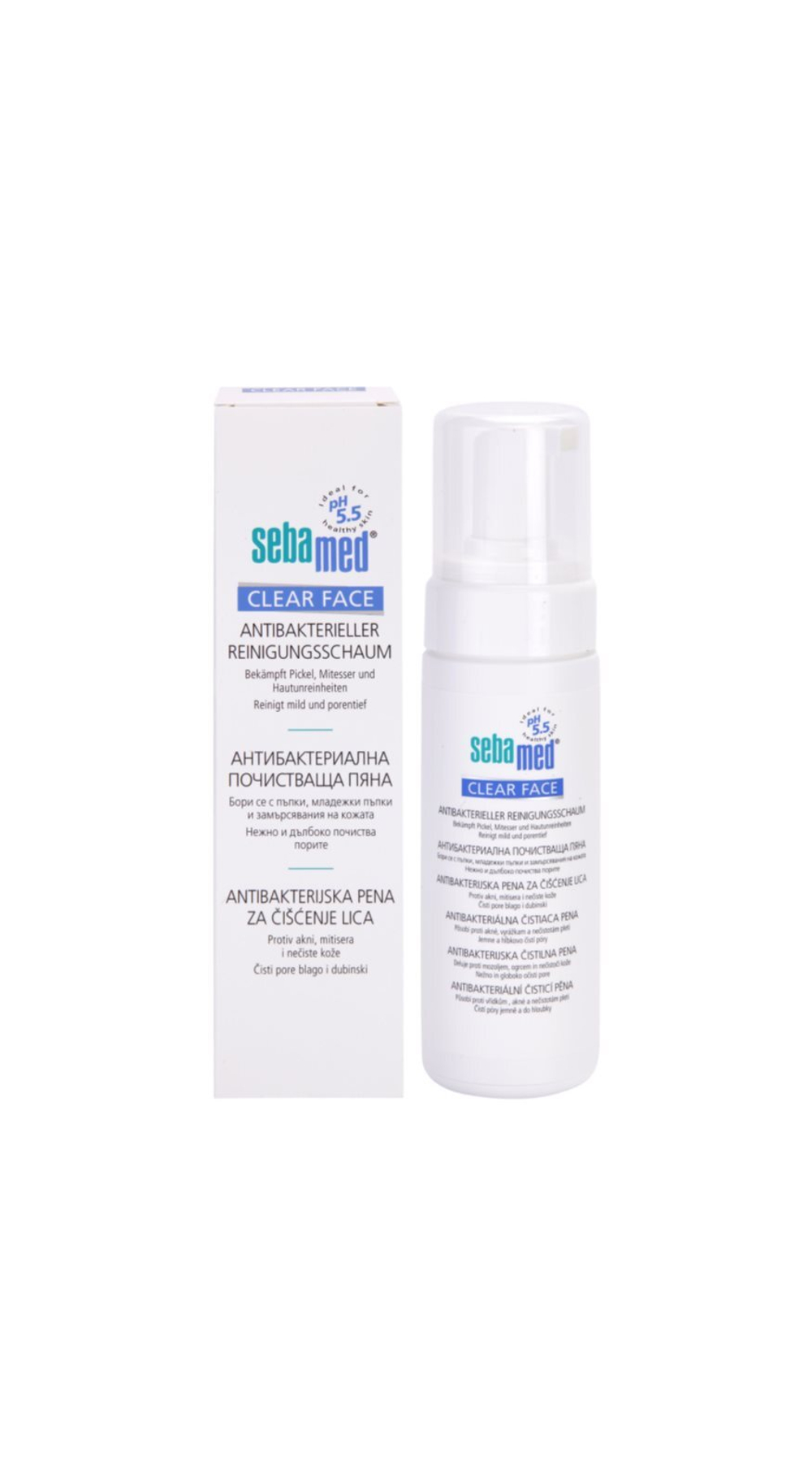 Sebamed Clear Face - очищающая пена /   150  ml  / GTIN 4103040138118