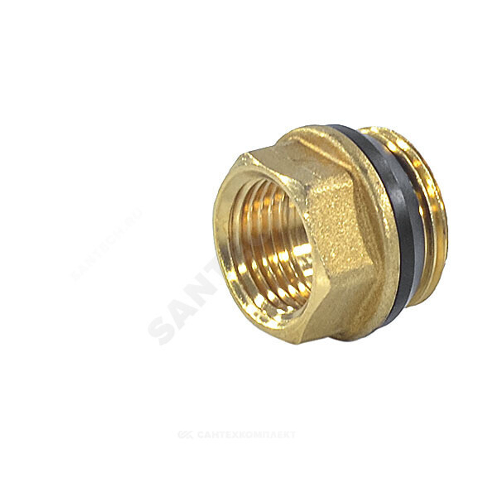 Переход латунь Ду 32х20 (1 1/4"х3/4") с герметичной прокладкой НР/ВР R593D Giacomini R593DY007
