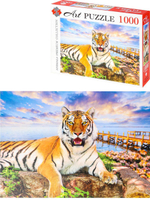 Пазл 1000эл. Artpuzzle "Хищный тигр" (Арт. ШТК1000-0571)