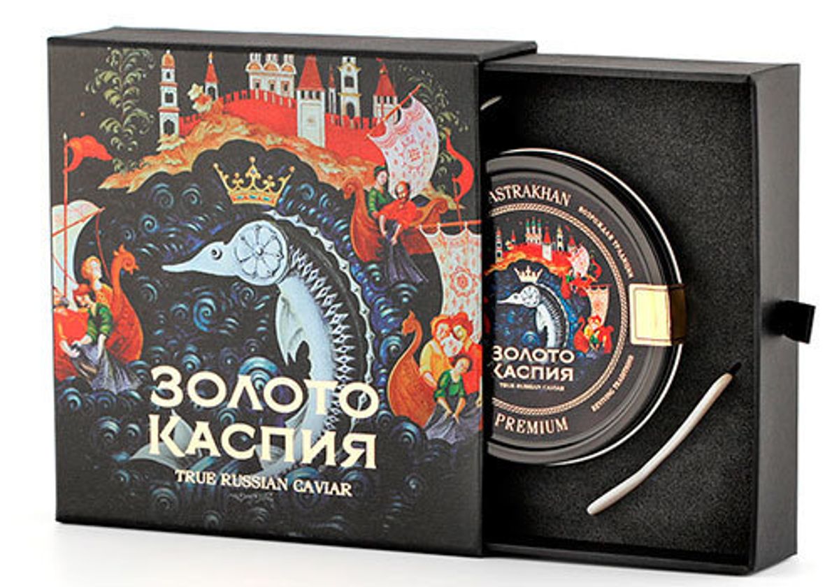 Подарочный набор с икрой "Астрахань Премиум", 250г