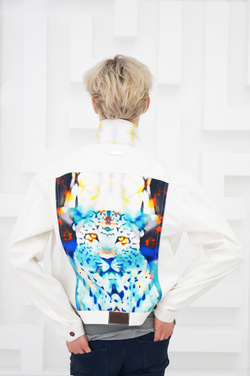 LIGVIANNI Джинсовая куртка Denim Jacket Leopard