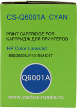 Картридж Cactus CS-Q6001A Cyan для hp LJ 1015MFP/1017MFP/1600/2600N