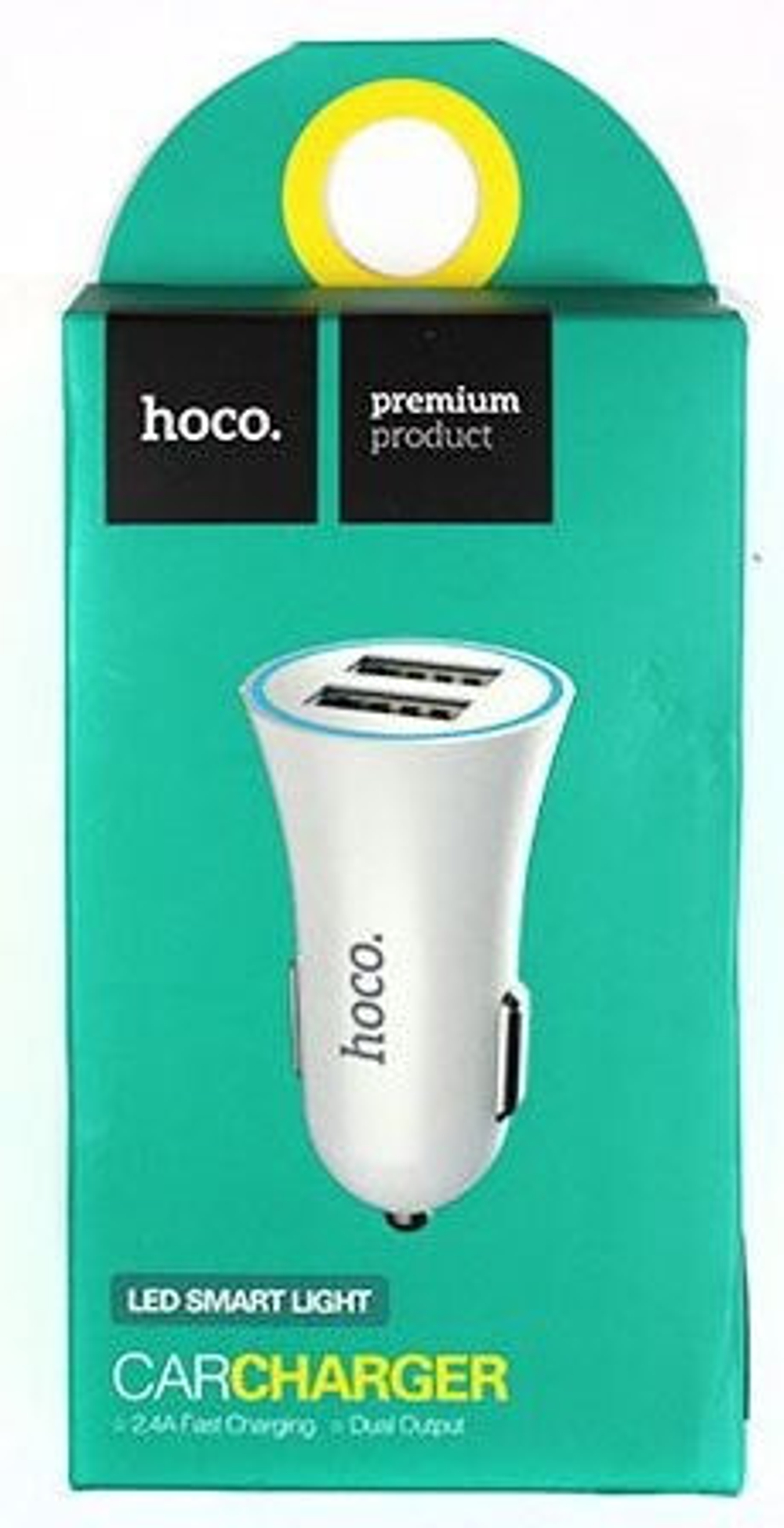 АЗУ с кабелем lightning 1USB 3.4A Hoco Z14 black