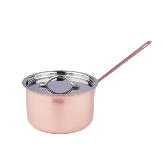 Кастрюля сотейник для подачи 11 см h6,5 см 425 мл с крышкой Copper нерж. P.L. Proff Cuisine