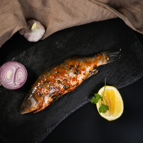 Сибас по-турецки в чермуле