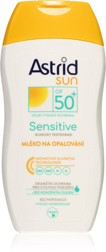 Astrid лосьон для загара SPF 50+ Sun Sensitive
