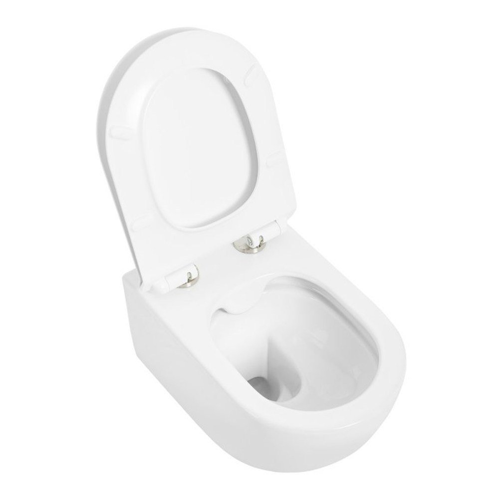 Унитаз подвесной безободковый с сиденьем Cezares MOLVENO CZR-2468-TH-R + CZR-2011-SC