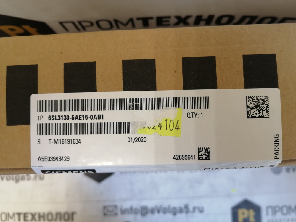 Siemens 6SL3130-6AE15-0AB1 новое