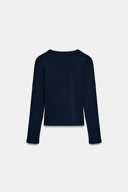 ZARA ФУТБОЛКА С ВЫШИВКОЙ ST. MORITZ®, МОРСКОЙ СИНИЙ