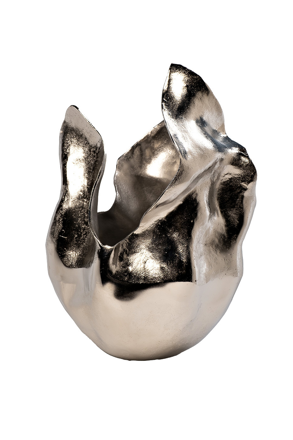 Ваза декоративная 28x27x41см Garda Decor Бутон тюльпана золотистая