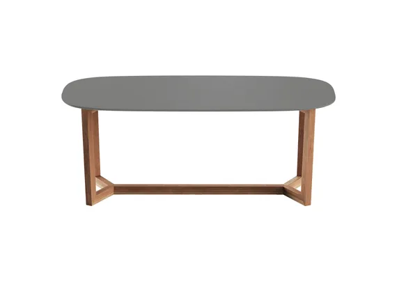 Стол обеденный Cross 2 200*95 см (серый, бук)