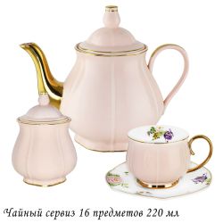 Lenardi 133-215 Чайный сервиз 16пр. 220 мл в под.уп.(х3)Фарфор