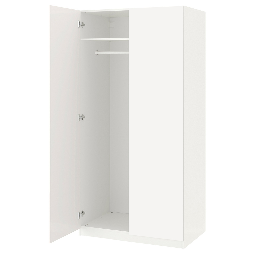 Распашной шкаф FARDAL PAX IKEA 2-дверный (белый)  90*45*220