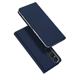 Чехол книжка из PU кожи синего цвета от Dux Ducis для смартфона Sony Xperia 1 VII (1-7), серия Skin Pro Series Case