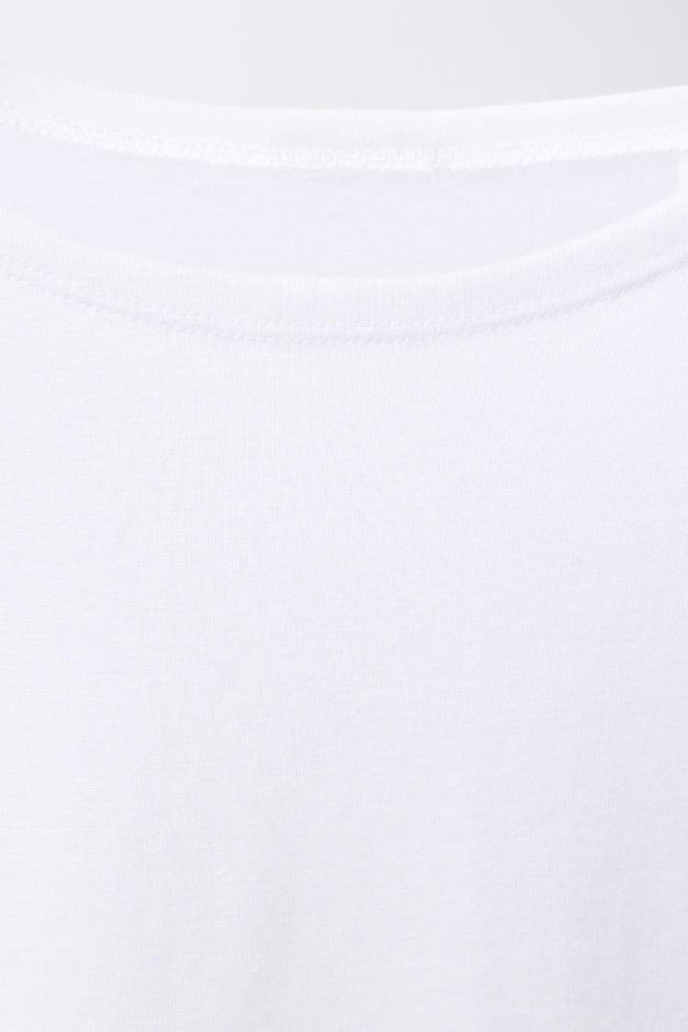 ZARA ФУТБОЛКА ИЗ ХЛОПКА И МОДАЛА, БЕЛЫЙ