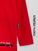 Красный костюм для девочки на весну с леггинсами