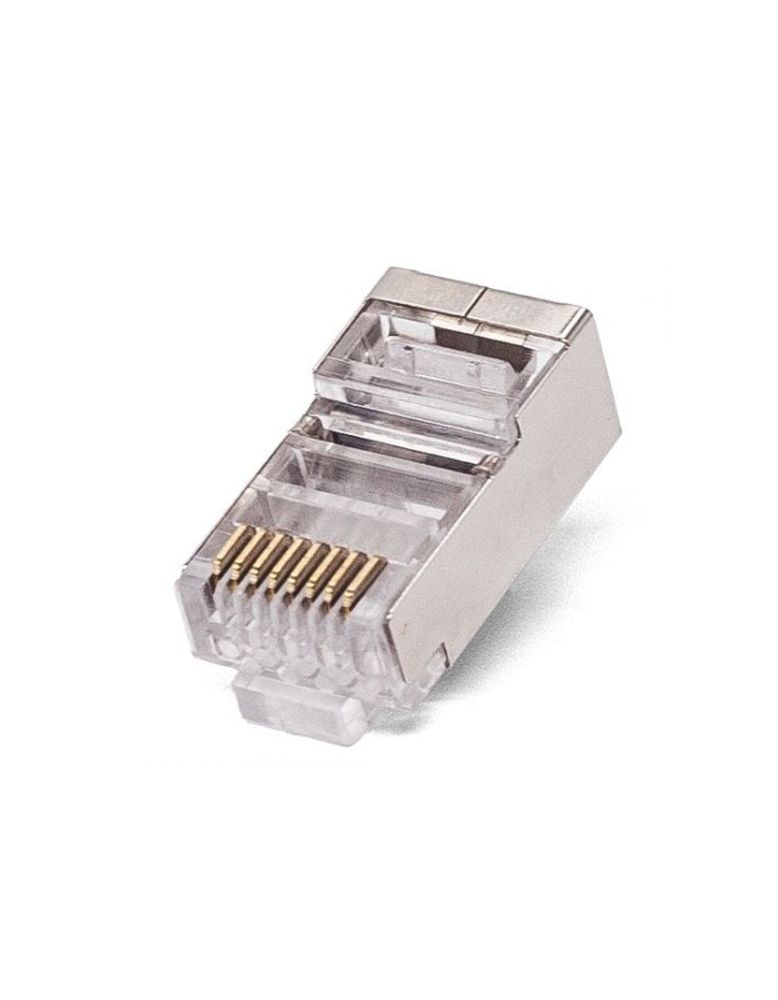 Filum FL-NA-PLUG5E-6 Коннектор RJ-45, 5E кат., 8p8c, экран, 30 мкм, универсальный, для одножильного и многожильного кабеля, уп/100 шт