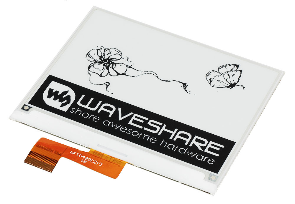 Экран E-ink 4,2” / 400×300 / монохромный