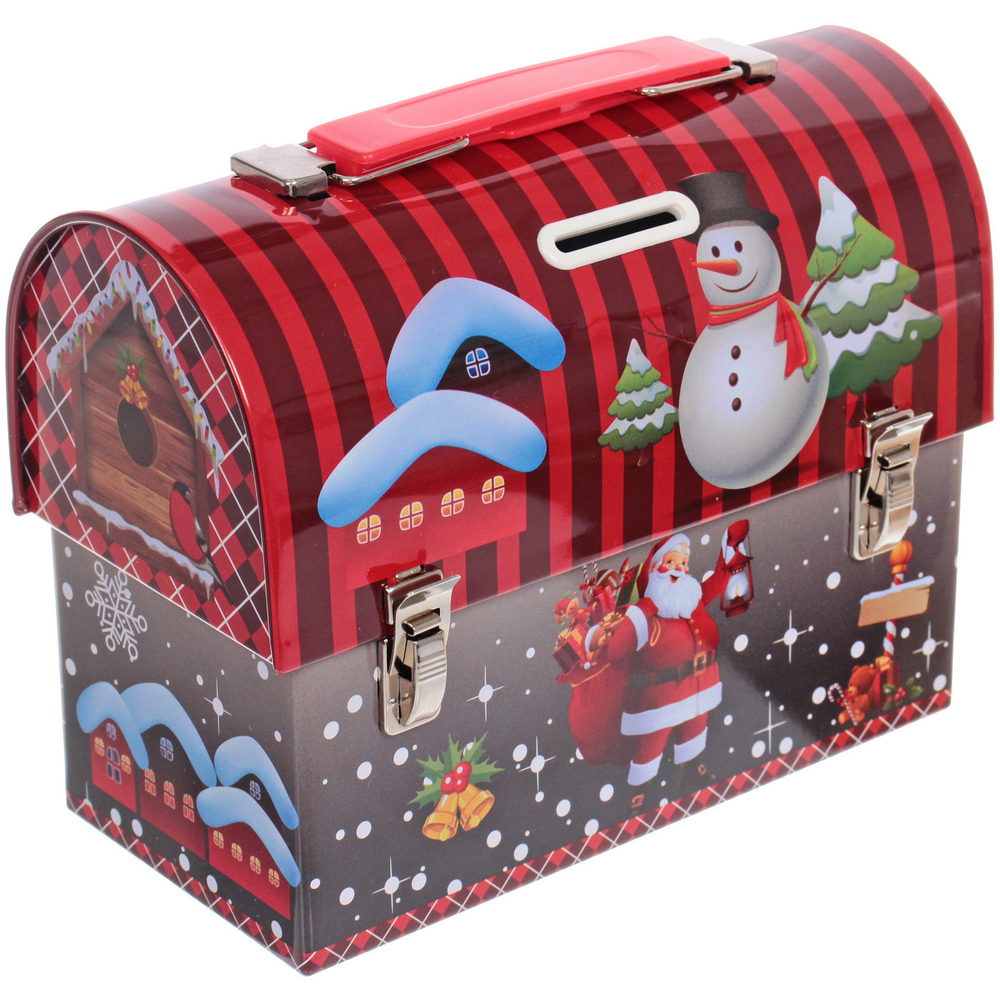 Банка жестяная «Снеговичок» 17*8,5*13см