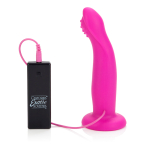 Розовый страпон с вибрацией 10-Function Love Rider G-Caress