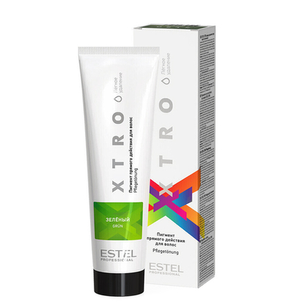 ESTEL Пигмент прямого действия для волос XTRO WHITE Зеленый, 100 мл