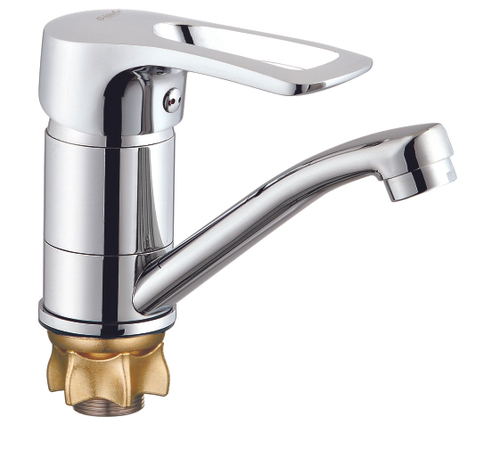 Смеситель для кухни 40к Glauf 4G4-B181 ЛАТ кор. излив, п/гайку