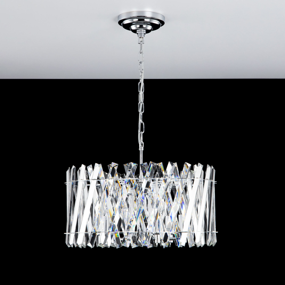 Citilux Ингвар CL334261 Люстра подвесная хрустальная Хром
