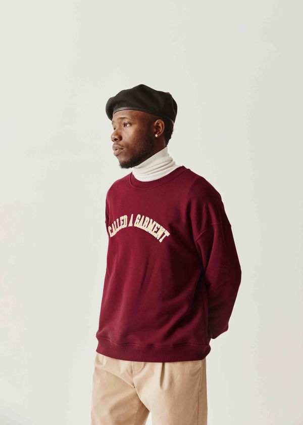 Толстовка College вишневая - фото 6