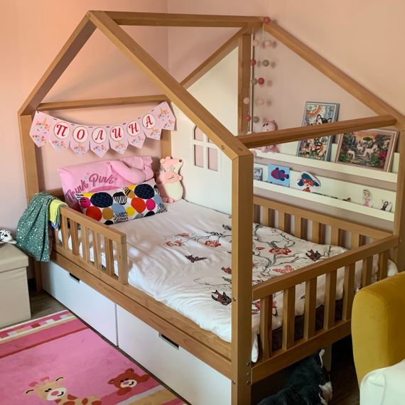 Детская кроватка Луна (Loona) из массива бука