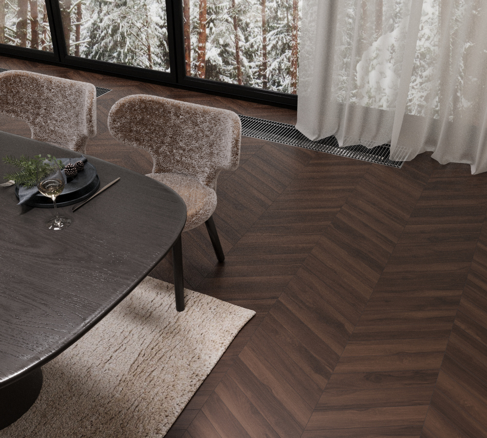 Керамогранит, Creanza, SCARLET WOOD CHERRY, 450x80 мм, матовая