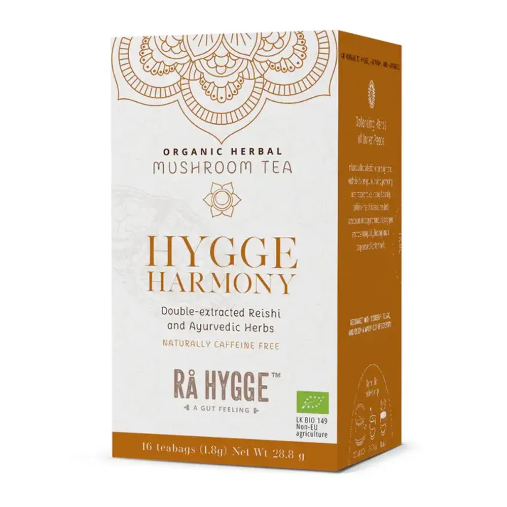 RA HYGGE Herbal Mushroom Tea Hygge Harmony - Reishi 16 bags 28.8g.