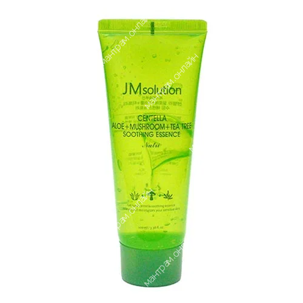 !Эссенция-гель для лица JM Solution Centella Aloe + Mushroom + Tea Tree Soothing с экстрактом центеллы, алоэ вера и чайного дерева Essence 100 мл