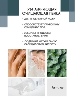 Пенка с центеллой FarmStay Cica Farm Nature Solution Cleansing Foam 180 мл